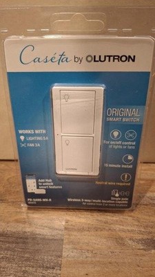 Lutron PD-5ANS-WH-R Caseta Smart Switch - White BRAND NEW