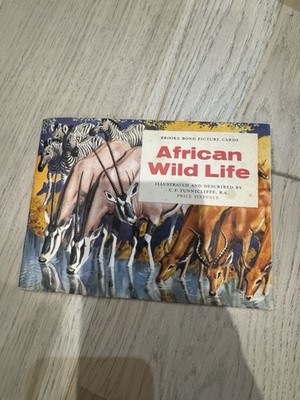 Vintage 1962 Brooke Bond Tea Picture Card Album - African Wild Life Complete Set