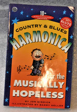 Country  Blues HARMONICA for the Musically Hopeless by Jon Gindick NOS /