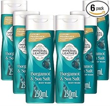 Imperial Leather Bergamot & Sea Salt Body Wash Shower Gel – 250ml – Pack of 6 5.77 per litre