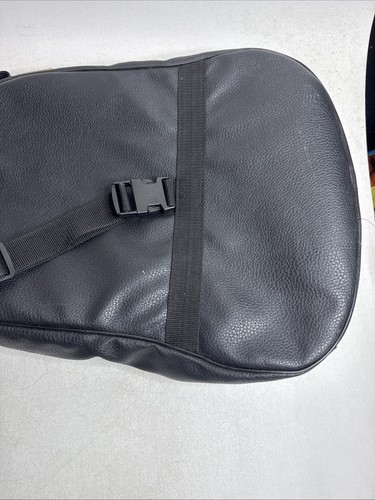 Black Faux Leather Padded Guitar Gig Bag - 43” - No Cuts - LOOK - Picture 5 of 14
