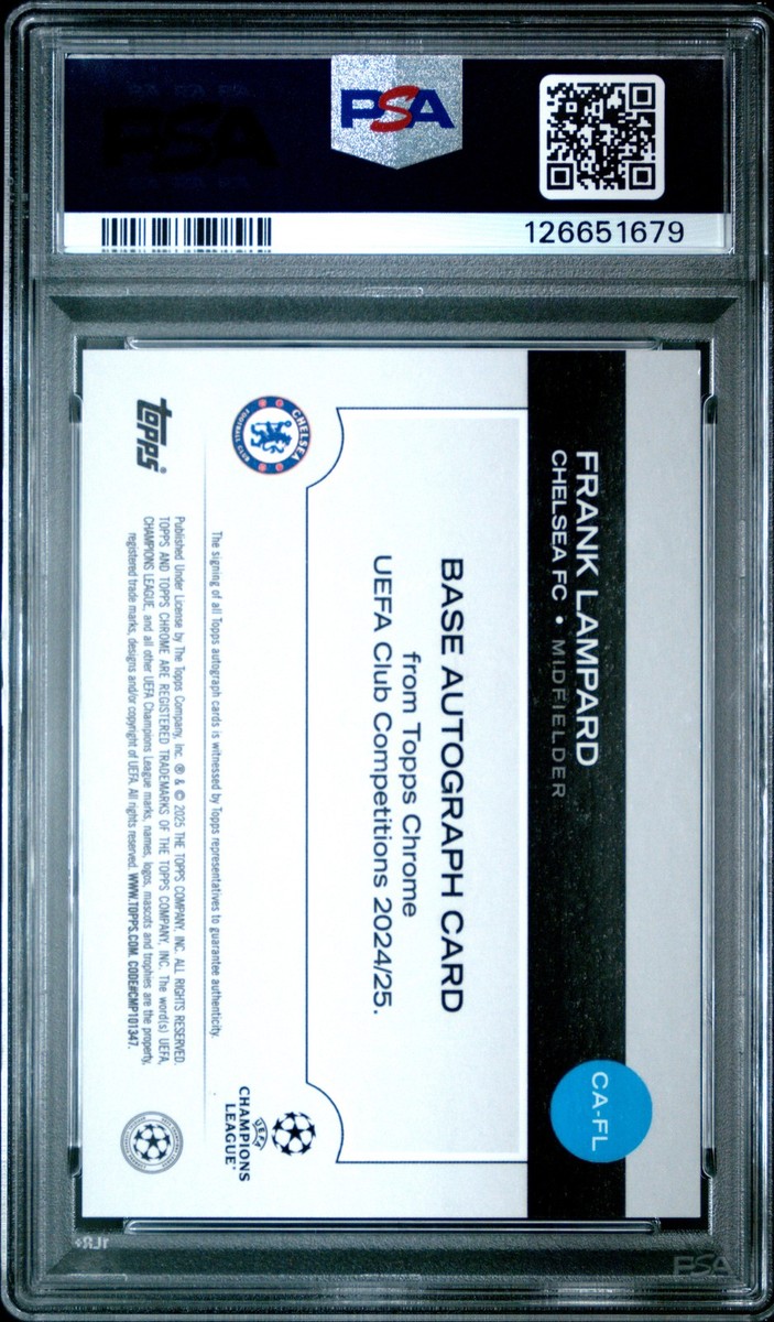 2024-25 Topps Chrome Uefa Club Competitions - Chrome Autographs