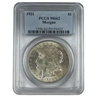1921 S  MORGAN DOLLAR PCGS MS62 NA196