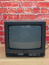 Vintage Sanyo CBP3001 Tragbarer R&ouml;hrenfernseher Retro Gaming Fernseher Defekt
