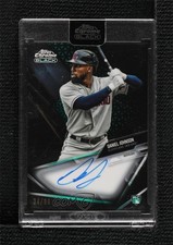 2021 Topps Chrome Black Green Refractor 34/99 Daniel Johnson #CBA-DJ Auto ia4