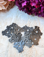 Vintage Record 45RPM Adaptors Black Lot of 11