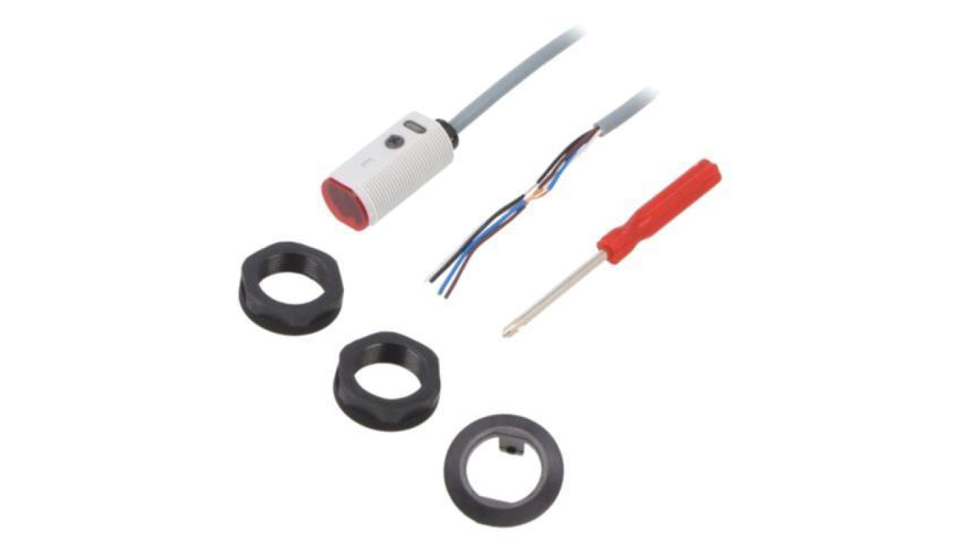 PA18CAD10PASA Photoelectric Sensor, Range: 0÷1m, PNP, DARK-ON, LIGHT-ON /T2UK