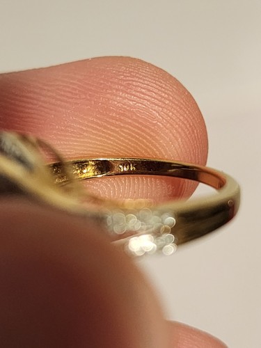 10K Gold natürlicher roter Rubin & Diamant Damenring - Größe 6,5 schöner Ring " - Bild 6 von 13