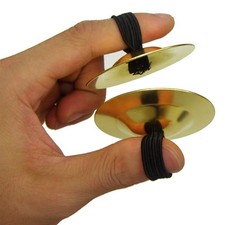  2 Pairs Cimbali Accessori Per La Danza Del Ventre Piatti Dito in Rame