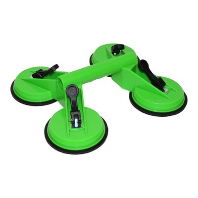 Grip 4 Head Suction Cup Dent Puller & Glass Holder - Easily Pops Dented Green 