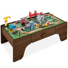 Best Choice Products 70-Piece Train Table Large Multipurpose Playset Reversible