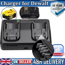 Rapid Dual /UK Charger for Dewalt 12-20V XR Li-ion Battery DCB184 DCB182 DCB102