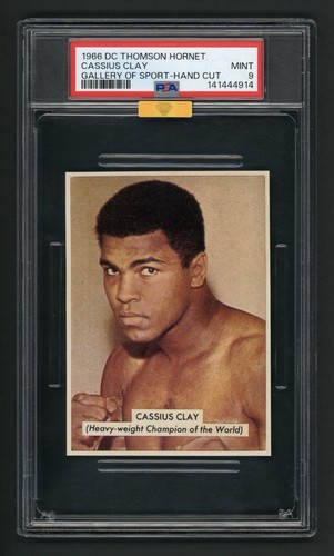 CASSIUS CLAY Muhammad Ali 1966 DC THOMSON HORNET PSA 9 (pop 2) *MBA GOLD*