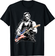 Abraham Lincoln Abe Lincoln Playing Guitar T-Shirt