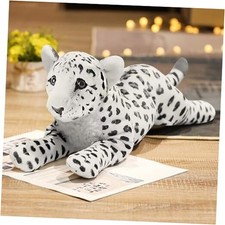 Plush White 19" Large Stuffed Animal Pillow Cute Soft Plush 19INCH Snow Leopard