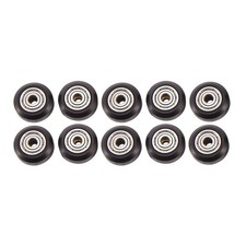 3X(10 Pcs Plastic Wheel POM with Bearings Big Models Passive Round Wheel8833