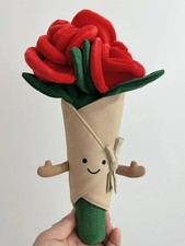 Jellycat Amuseable Rose/Flower Bouquet - Complete Collectible, BNWT & Dust Bag