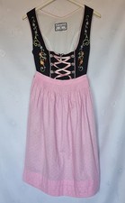DRESS VINTAGE OSCAR TRACHTEN DIRNDL TYROL OKTOBERFEST BLACK WOMENS US 6 EU 34