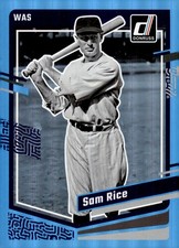 2023 Panini Donruss - Sam Rice #164 Holo Blue