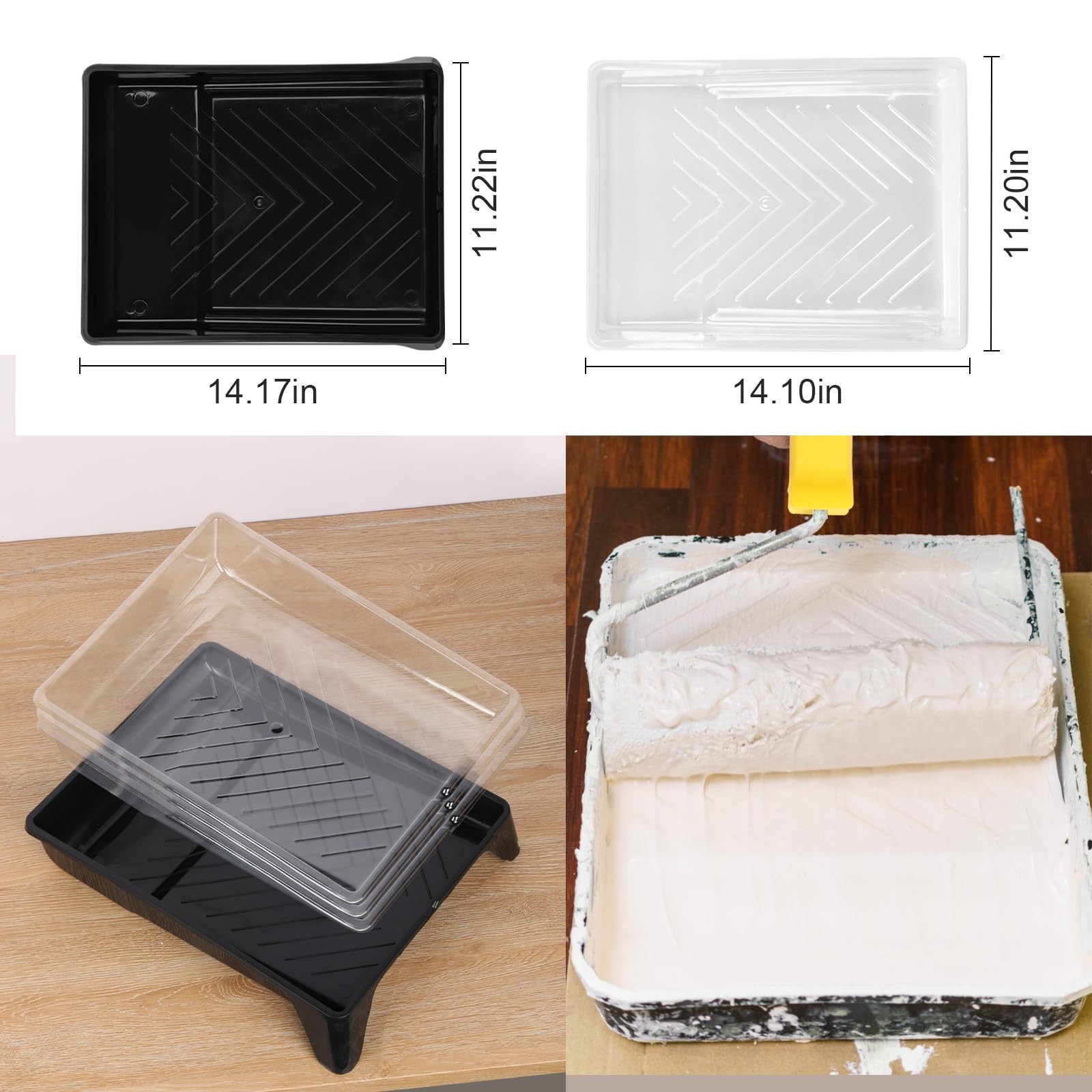 21 Pack Paint Roller Set, 4 Inch and 9 Inch Paint Roller with Frame, Extensio...