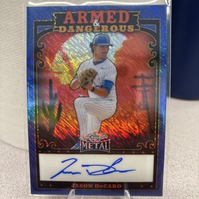 2026 Leaf Metal Armed & Dangerous Western Auto Jason DeCaro Purple Prismatic /5
