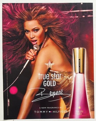 BEYONCE - TRUE STAR GOLD 2005 Full page UK magazine ad TOMMY HILFIGER