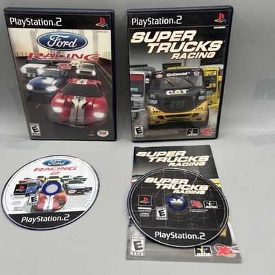 Ford Racing 2 & Super Trucks Racing CIB Playstation 2 Bundle Lot PS2 Tested