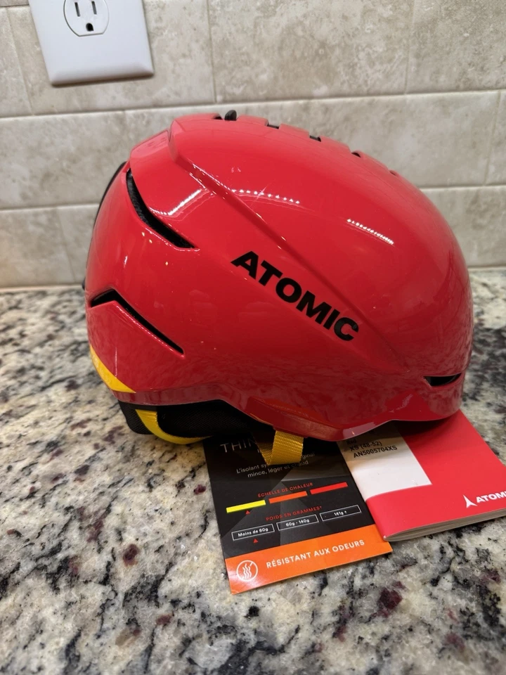 Casco de nieve Atomic Savor Junior XS 48-52 CM rojo con etiquetas envío rápido gratuito Foto 2 de 4