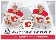 2022-23 UD SP Authentic Future Icons ADAM RUZICKA ANDREW MANGIAPANE FI-5 323/399