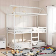 Image of Bunk Bed without Mattress White 90x200 cm Solid Wood Pine