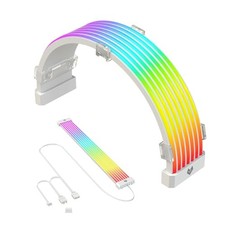 ARGB GPU Cable Sleeved 24 Pin ATX RGB Extension Kit 5V 3Pin PSU Sync