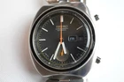 VINTAGE  SEIKO CHRONOGRAPH  6139-8002  ORIGINAL BLACK DIAL  AUTOMATIC MEN WATCH
