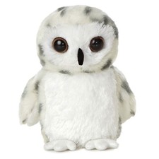 Peluche Aurora World - Mini Flopsie - BÚHO NEVADO (8 pulgadas) - Nuevo juguete de peluche