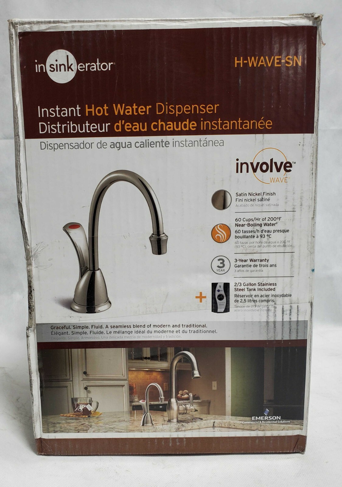 InSinkErator HWaveSN Involve Wave Instant Hot Water Dispenser System