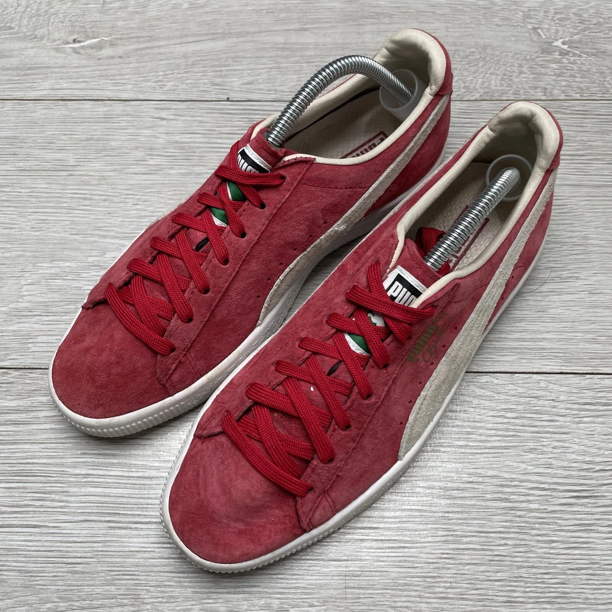 Puma clyde 2024 red suede