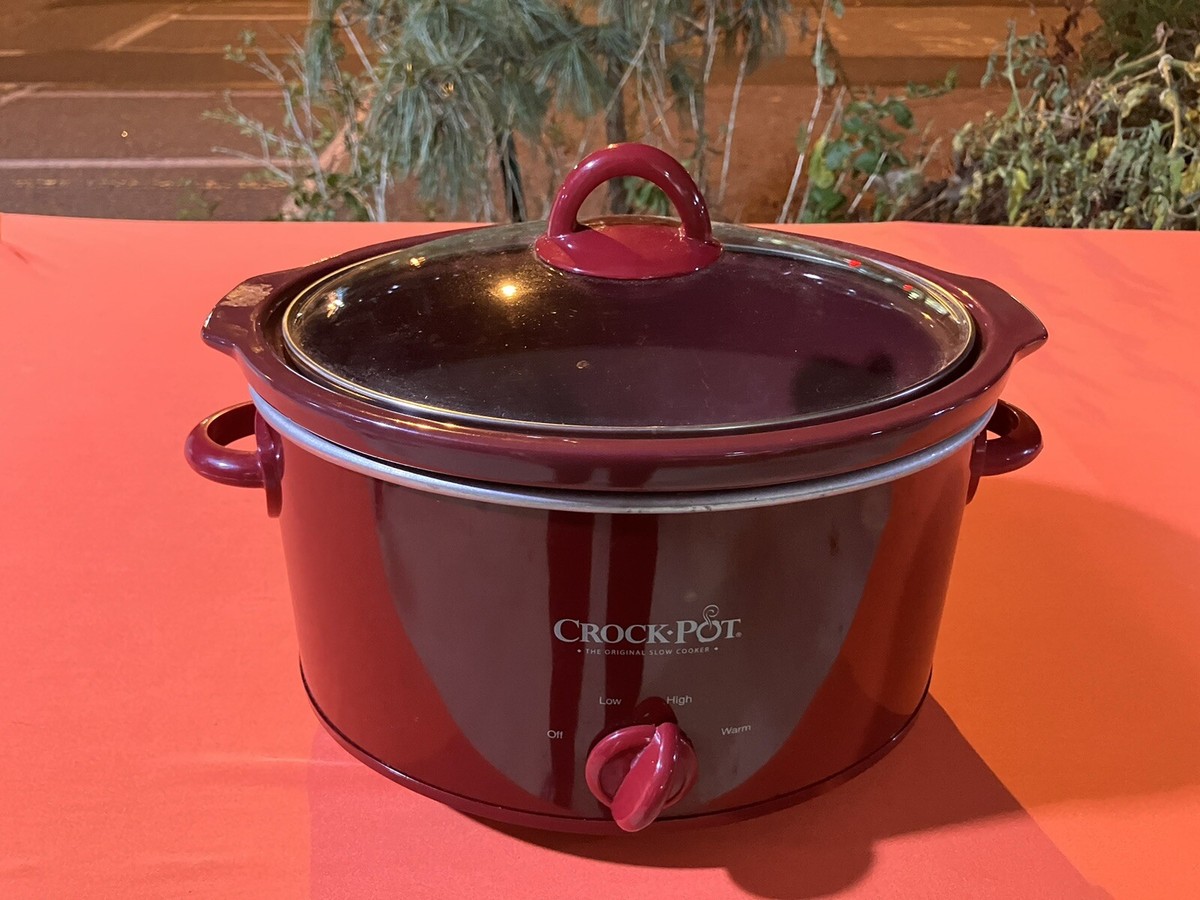 Crockpot the original slow cooker Quart SCV401-TR Red