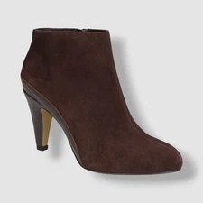 Bella Vita Women's Brown Leather Brennan Dress Booties Shoe Size 9