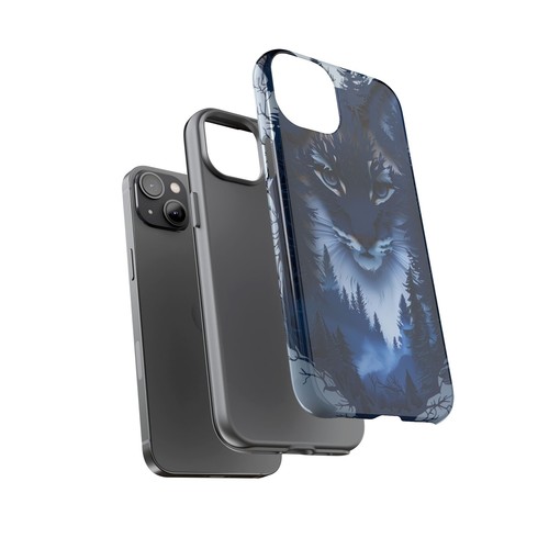Bobcat Cat Silhouette Phone Case for iPhone, Samsung Galaxy, Pixel - 第 42/161 張圖片
