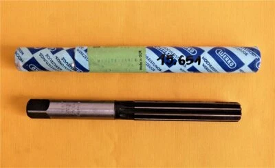 WERKÖ WMW WMW HSS Hand Reibahle 18 G7 - Ø 18 - L 188 mm - SL 92 mm - 10 Schneiden DDR