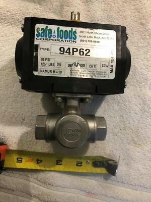 Safe Foods Corp Valve type 94P62 80psi 125'' Lbs. Namur H=20 Untested