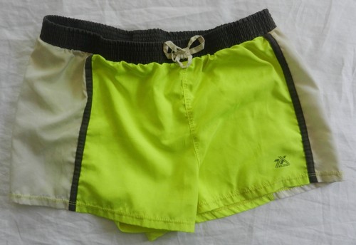 ZeroXposur Girls Swim Shorts Cover-up Stretch Waist Neon Yellow Youth Size 16 - Picture 8 of 12