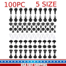100PCS Bumper Spoiler Retainer Trim Fender Flare Molding Clips For Toyota Lexus