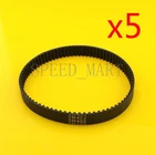5 pcs 400-5M HTD Timing Belt 80 Teeth Cogged Rubber Geared Closed Loop 15mm Wide