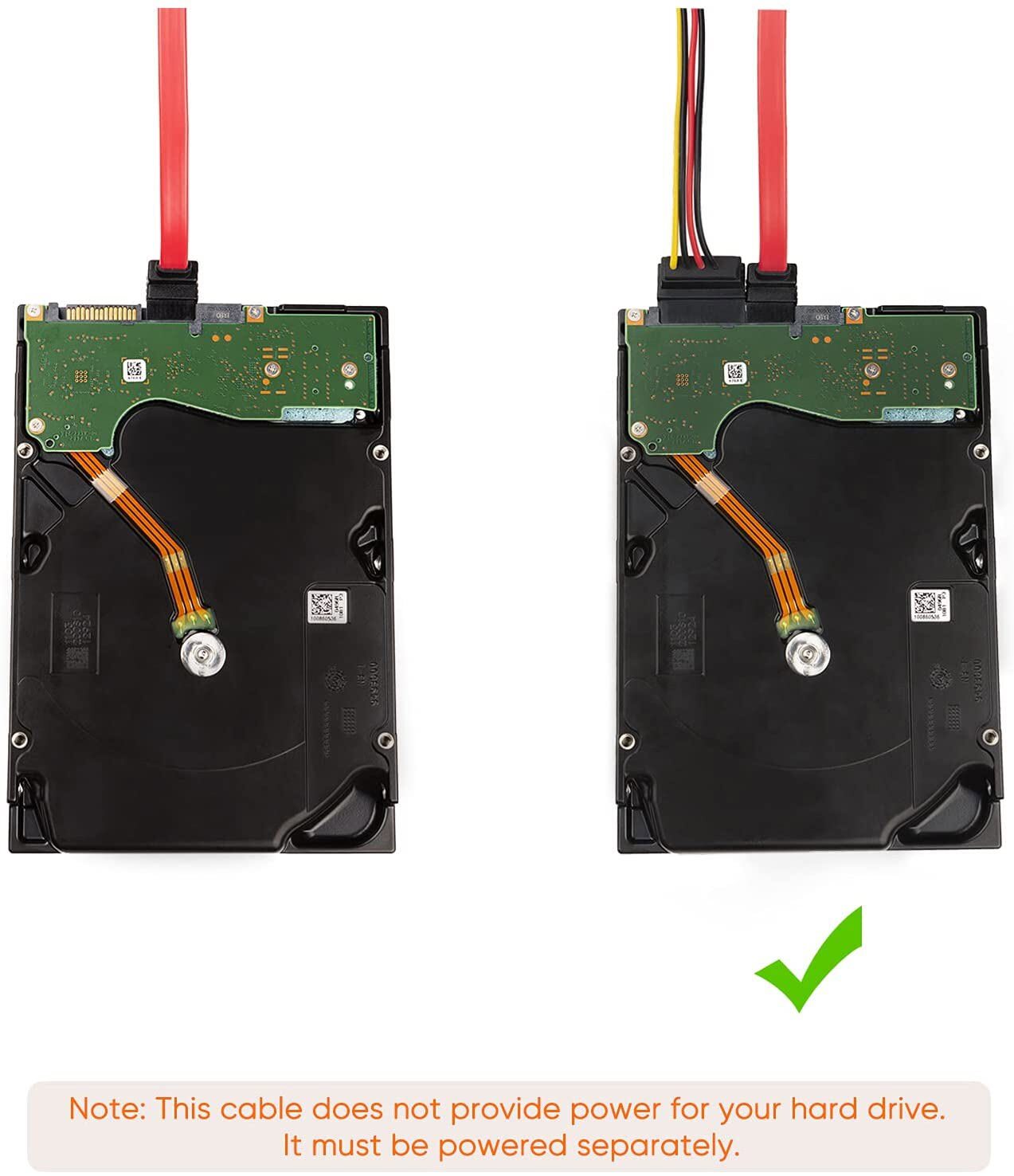 SSD HDD SATA 3.0 III Data Cable to SSD HDD Hard Disk Drive Cord Serial ...