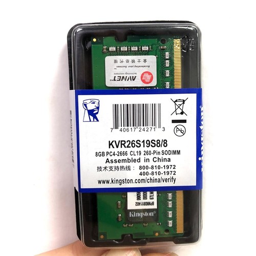 Kingston 8GB DDR4 2666MHz PC4-21300 KVR26S19S8/8 SODIMM 260Pin Laptop Memory RAM - Picture 6 of 7