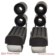 2pcs Front Footrest Pedal Foot Peg For Motorbike GS/GN/QJ/GT/HJ/EN125 EN150 Bike