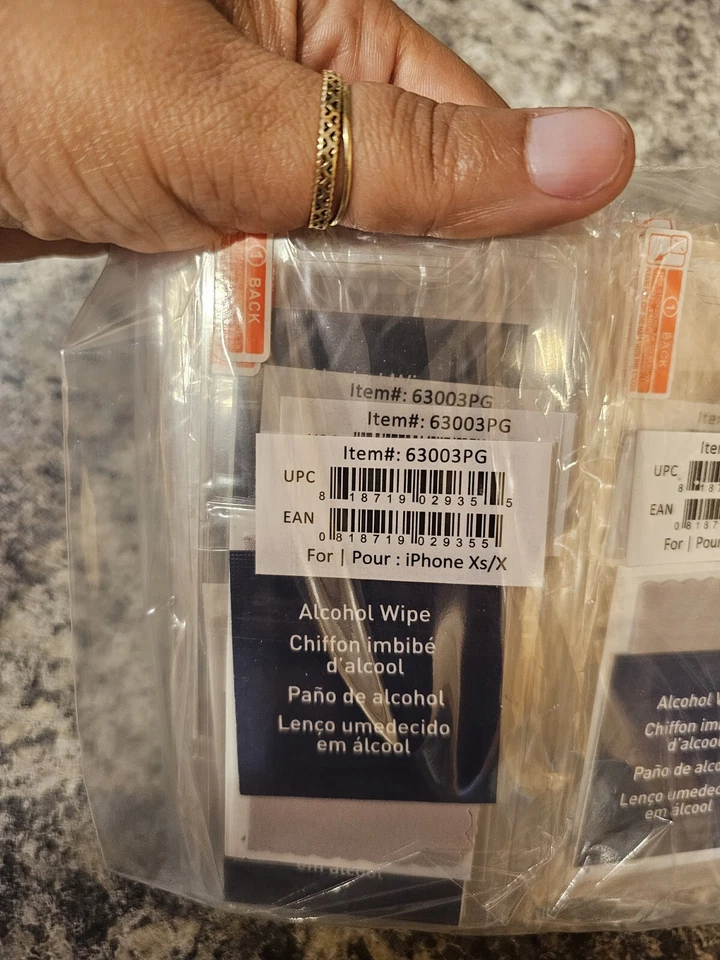 New PureGear High-Definition Tempered Glass Apple iPhone Xs/X - Clear No Box 3Ct - Image 3 of 4