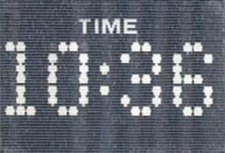 Time / Temperature 1960's Small VARI-VUE Advertisement Lenticular 1" x 1 1/4"  