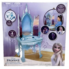 Disney Frozen 2 Elsa's Enchanted Ice Kids Vanity with Lights