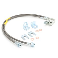2-6 Lift Rear Extended Stainless Steel Brake Lines For 07-18 Jeep Wrangler Jk